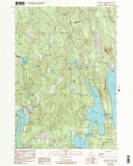 Belgrade Lakes, Maine 1982 (1991) USGS Old Topo Map Reprint 7x7 ME Quad 104908