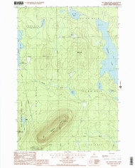 Big Spencer Mtn, Maine 1988 (1988) USGS Old Topo Map Reprint 7x7 ME Quad 104927