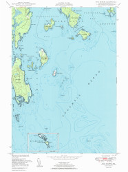 Bois Bubert, Maine 1950 () USGS Old Topo Map Reprint 7x7 ME Quad 104941