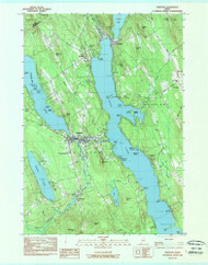 Bridgton, Maine 1983 (1984) USGS Old Topo Map Reprint 7x7 ME Quad 806544