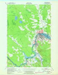 Calais, Maine 1949 (1978) USGS Old Topo Map Reprint 7x7 ME Quad 806572