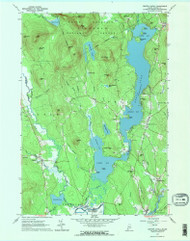 Center Lovell, Maine 1963 (1965) USGS Old Topo Map Reprint 7x7 ME Quad 806601
