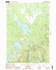 Chemo Pond, Maine 1988 (1988) USGS Old Topo Map Reprint 7x7 ME Quad 105021
