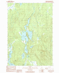 Clifford Lake, Maine 1990 (1990) USGS Old Topo Map Reprint 7x7 ME Quad 105033