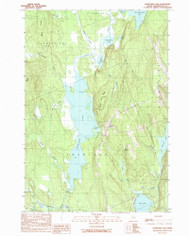 Crawford Lake, Maine 1990 (1990) USGS Old Topo Map Reprint 7x7 ME Quad 195053