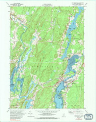 Damariscotta, Maine 1970 (1989) USGS Old Topo Map Reprint 7x7 ME Quad 807872