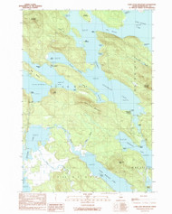 Dark Cove Mountain, Maine 1990 (1990) USGS Old Topo Map Reprint 7x7 ME Quad 105069