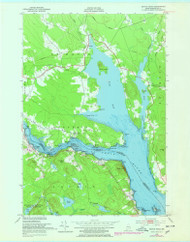 Devils Head, Maine 1949 (1978) USGS Old Topo Map Reprint 7x7 ME Quad 806638