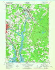 Dover East, Maine 1956 (1974) USGS Old Topo Map Reprint 7x7 ME Quad 806647