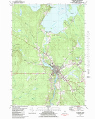 Ellsworth, Maine 1981 (1982) USGS Old Topo Map Reprint 7x7 ME Quad 105113