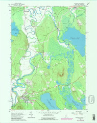 Fryeburg, Maine 1963 (1989) USGS Old Topo Map Reprint 7x7 ME Quad 807932