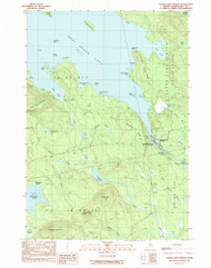 Grand Lake Stream, Maine 1990 (1990) USGS Old Topo Map Reprint 7x7 ME Quad 105166