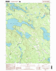 Great East Lake, Maine 1995 (1999) USGS Old Topo Map Reprint 7x7 ME Quad 105168