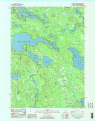 Great East Lake, Maine 1983 (1984) USGS Old Topo Map Reprint 7x7 ME Quad 806732