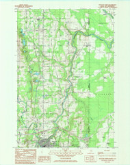 Houlton North, Maine 1984 (1985) USGS Old Topo Map Reprint 7x7 ME Quad 807970