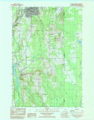 Houlton South, Maine 1984 () USGS Old Topo Map Reprint 7x7 ME Quad 806771
