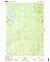 Indian Pond South, Maine 1988 () USGS Old Topo Map Reprint 7x7 ME Quad 108227