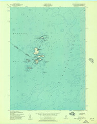 Isleboro, Maine 1973 (1976) USGS Old Topo Map Reprint 7x7 ME Quad 806786