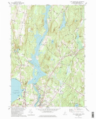 Lake Auburn East, Maine 1979 () USGS Old Topo Map Reprint 7x7 ME Quad 105273