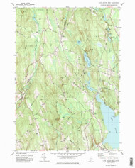 Lake Auburn West, Maine 1981 () USGS Old Topo Map Reprint 7x7 ME Quad 105274