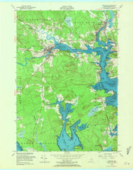 Machias, Maine 1949 (1971) USGS Old Topo Map Reprint 7x7 ME Quad 806872