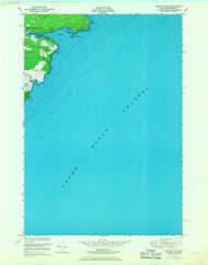 Moose River, Maine 1949 (1967) USGS Old Topo Map Reprint 7x7 ME Quad 806938