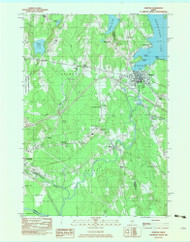 Newport, Maine 1981 (1983) USGS Old Topo Map Reprint 7x7 ME Quad 806956