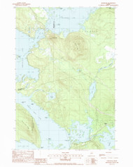 Norcross, Maine 1988 () USGS Old Topo Map Reprint 7x7 ME Quad 102817