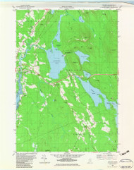 Orland, Maine 1982 (1983) USGS Old Topo Map Reprint 7x7 ME Quad 807002