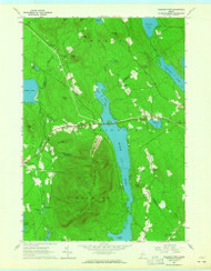 Pleasant Mountain, Maine 1963 (1965) USGS Old Topo Map Reprint 7x7 ME Quad 807038