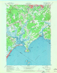 Prouts Neck, Maine 1957 (1971) USGS Old Topo Map Reprint 7x7 ME Quad 807071