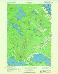 Red Beach, Maine 1949 (1969) USGS Old Topo Map Reprint 7x7 ME Quad 807094
