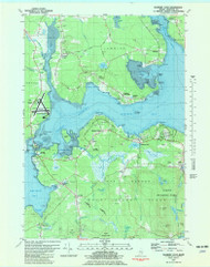 Salsbury Cove, Maine 1981 (1982) USGS Old Topo Map Reprint 7x7 ME Quad 807122