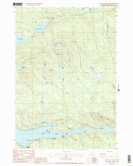 Sebec Lake East, Maine 1988 () USGS Old Topo Map Reprint 7x7 ME Quad 102954