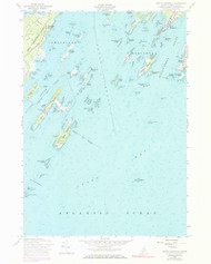 South Harpswell, Maine 1956 (1984) USGS Old Topo Map Reprint 7x7 ME Quad 102979