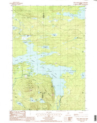 Trout Brook Mountain, Maine 1988 () USGS Old Topo Map Reprint 7x7 ME Quad 103037