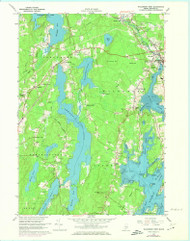 Waldoboro West, Maine 1965 (1974) USGS Old Topo Map Reprint 7x7 ME Quad 807269