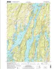Westport, Maine 2000 (2001) USGS Old Topo Map Reprint 7x7 ME Quad 103106