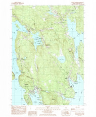 Winter Harbor, Maine 1984 (1985) USGS Old Topo Map Reprint 7x7 ME Quad 461028