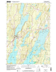 Winthrop, Maine 2000 (2001) USGS Old Topo Map Reprint 7x7 ME Quad 103119