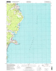 York Beach, Maine 1998 (1999) USGS Old Topo Map Reprint 7x7 ME Quad 103130