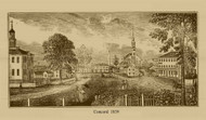Concord, Massachusetts 1839 - John Warner Barber Landscape View Reprint