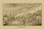 North Bridgewater, Massachusetts 1839 - John Warner Barber Landscape View Reprint