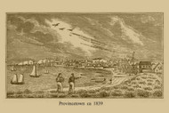 Provincetown, Massachusetts 1839 - John Warner Barber Landscape View Reprint