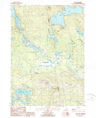 Alton, New Hampshire 1987 () USGS Old Topo Map Reprint 7x7 NH Quad 329463