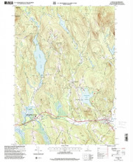 Canaan, New Hampshire 1995 (2001) USGS Old Topo Map Reprint 7x7 NH Quad 329492