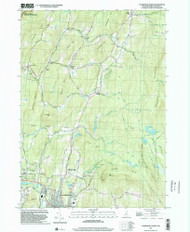 Claremont North, New Hampshire 1998 (2002) USGS Old Topo Map Reprint 7x7 NH Quad 329506