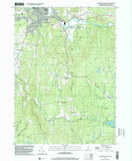 Claremont South, New Hampshire 1998 (2000) USGS Old Topo Map Reprint 7x7 NH Quad 329507