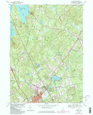 Derry, New Hampshire 1968 (1985) USGS Old Topo Map Reprint 7x7 NH Quad 329520