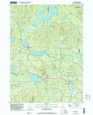 Dublin, New Hampshire 1998 (2002) USGS Old Topo Map Reprint 7x7 NH Quad 329540